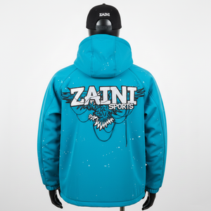 Veste Softshell Premium respirante avec panneaux raglan, broderie personnalisée, logo imprimé, coupe-vent, vêtements de sport, veste Softshell pour homme - Product Image 3