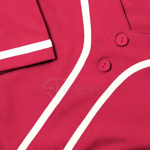 Pakistan Manufacturer Baseball Jersey Button <b>Down</b> Baseball Jersey Sports Wear Solid Color Baseball Jersey - Product Image 4