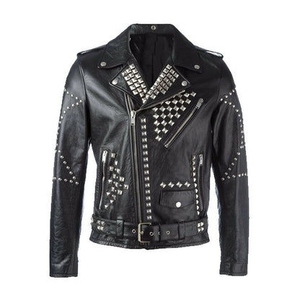 Chaqueta de Cuero Suave Infinity, Elegante, de Primera Calidad, Transpirable, Informal, Cómoda, con Tachuelas, para Hombre, Chaqueta de Invierno - Product Image 3