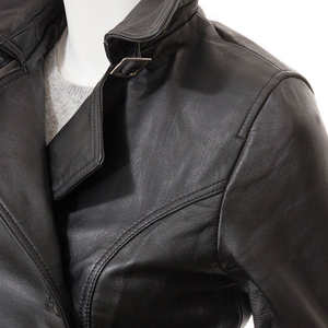 New Arrival <b>Women's</b> Customize Size Leather <b>Jacket</b> Fashionable Sheep Skin New Design Breathable Low Price Leather <b>Jackets</b> - Product Image 5