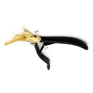 Kit de herramientas de alicates de ajuste y eliminación de extensiones de cabello más vendido Kit de agujas de tracción y bucle de ganchillo Acero inoxidable negro y dorado - Product Image 1