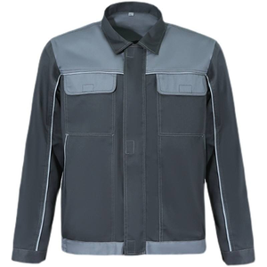 Combinaison de soudage réfléchissante pour hommes, multi-poches, vêtements de travail durables, électricien, réparateur d'usine, uniforme d'atelier - Product Image 2