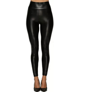 Pantalones de Cuero Personalizados de la Mejor Calidad para Mujer, Invierno, Ecológicos, Transpirables, Ropa Urbana, Alta Calidad, Precio Bajo al por Mayor, Color Sólido - Product Image 5