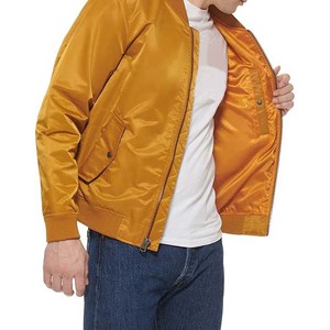 Blousons bombardiers de baseball de couleur personnalisée avec poches OEM Blouson de baseball universitaire en polyester satiné de conception personnalisée pour hommes - Product Image 6