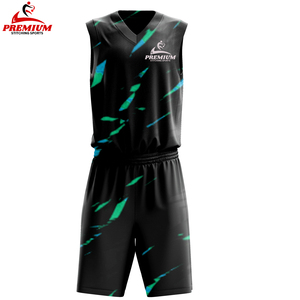 Uniforme de baloncesto personalizado de alta calidad, tela suave de poliéster 100%, colores atractivos transpirables, incluye estampado de nombre de equipo - Product Image 1