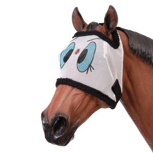 Comfortable stretchable horse fly mask with secure fit breathable mesh full <b>face</b> <b>shield</b> for daily outdoor use breeches - Product Image 4
