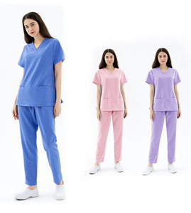 Nouvelle mode uniformes médicaux soins infirmiers gommages Joggers gommages ensembles uniformes hommes et femmes ensembles de gommage - Product Image 1