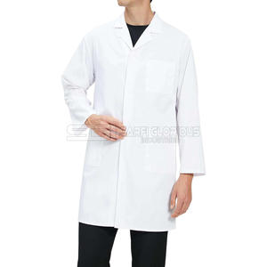 Vêtements médicaux professionnels unisexes à manches longues, best-seller OEM, uniforme de médecin personnalisé avec couleur personnalisée, blouses de laboratoire - Product Image 3