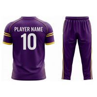 Uniforme de Cricket Personalizado de Alta Calidad para Adultos, Nuevo Estilo, Transpirable, de Secado Rápido, Manga Corta, 100% Poliéster