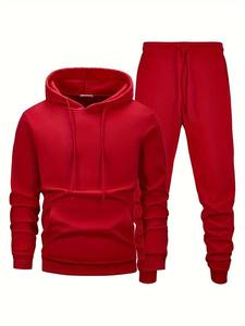 Sudadera con capucha personalizada conjuntos de algodón poliéster 400gsm Sudadera con capucha casual streetwear mujeres sudadera conjunto pullover unisex hombres sudaderas con capucha de lana BD - Product Image 6