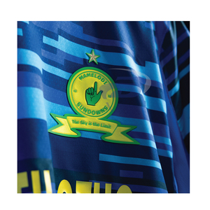 Mamelodi Sundowns Printed Custom Sublimated V-neck Football <b>Shirt</b> Breathable Quick Dry Lightweight <b>Polyester</b> Team Sportswear - Product Image 3
