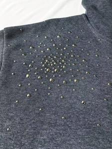 Sweat à capuche oversize en polaire avec strass pour femme, pull doux, chaud, respirant, streetwear tendance, vintage, lavage à l'acide, broderie - Product Image 4