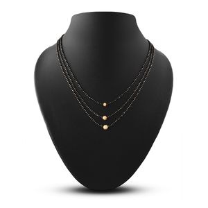 Mangalsutra-Conjunto de collar de tres capas para mujer, joyería nupcial india, fabricante de joyería tradicional, venta al por mayor - Product Image 3