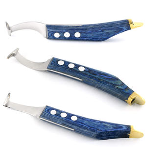 Best Seller Farrier Hoof Trimming Tool Anti-Slip Wooden Handle Hoof <b>Knife</b> Heavy-Duty Hoof Shaping <b>Knife</b> Vet Instruments - Product Image 4