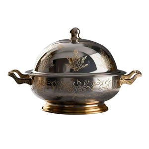 Premium Stainless Steel Chafing Dish with Lid Elegant <b>Buffet</b> <b>Server</b> for Catering and Parties - Product Image 2
