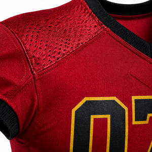 Custom American Football Uniform Set Wholesale Jersey <b>Pants</b> Breathable <b>Mesh</b> Team Sports Wear OEM Bulk - Product Image 6