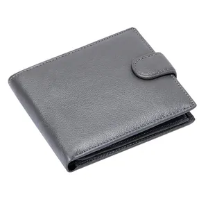 Hand Crafted Leather Purser Men's Leather Wallets by Standard International Credit Card Holder With Metal Box with custom logo