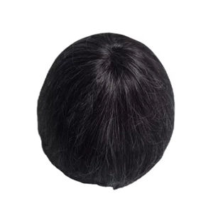 วิกผมแท้แบบโมโน ฟรอนท์ เลซ ผมจีนแท้ เกรดเวอร์จิ้น เรมี่  แบบแพทช์ ผมหยิกตรง ลอนลึก สี 1b+เทา - Product Image 3