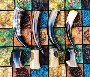 Cuerno para Beber Tallado de 500 ml de Capacidad, Cuerno Vikingo Original Genuino para Beber Cerveza o Hidromiel al Precio Más Bajo - Product Image 2