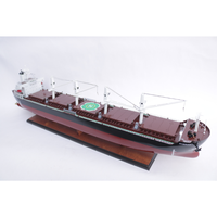 SABRINA (Cargo général) Modèle de bateau en bois de 100 cm / Navires porte-conteneurs / Artisanat fait main pour la décoration