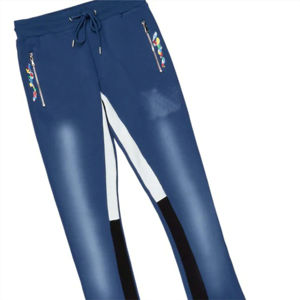 Chándales con capucha y estampado acampanado apilados para hombre, chándales con capucha, cómodos y a la moda, lavados con ácido, para ropa informal y comodidad deportiva - Product Image 4