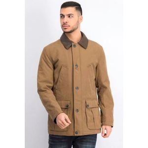 Cappotto Lungo da Uomo London Fog XX-Large in Tessuto Canvas Beige - Product Image 1