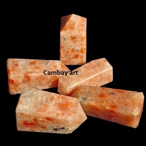 Varita de cristal curativa de piedra solar de alta calidad, luz positiva con decoración del hogar, precio al por mayor - Product Image 2