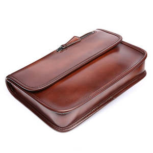 Hot Sale High Quality Business Leather Men's <b>Laptop</b> Briefcase <b>Bag</b> Simple Style Shoulder <b>Messenger</b> for Office or Handbag Use - Product Image 5