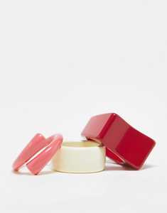 Pulsera de cuentas de resina coloridas con detalles redondos multicolores, elegante accesorio elástico hecho a mano para mujeres y niñas. - Product Image 3