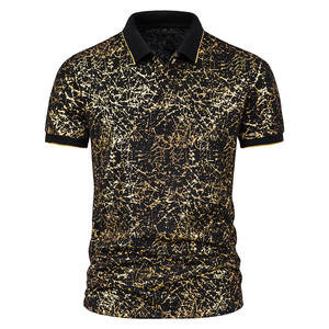 Polo pour hommes à la mode T-shirt polo à la mode Tissu en coton confortable pour les vêtements d'été - Product Image 1