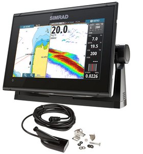 Simrad GO9 XSE Chartplotter Sonda de Pesca MEDHI con Transductor de Montaje en Espejo de Popa y Cartografía C-MAP Discover en oferta - Product Image 1