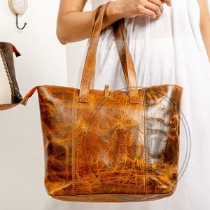 Nuevo estilo occidental, bolso de mano de cuero de piel oculta, bolso de compras multicolor para mujer, bolso de hombro de cuero de piel de vaca - Product Image 4