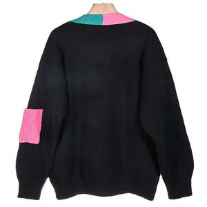 Pull en tricot Sorority Gold Royal Blue Old School Classic Cardigan - Product Image 4