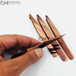 RMI produit de haute qualité ensemble de sourcils meilleur outil pour couper les sourcils coupe/façonnage durable pince à épiler couleur or Rose - Product Image 4