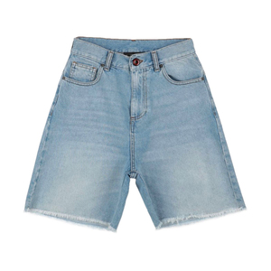 กางเกงขาสั้นผ้ายีนส์ผ้ายืดสีฟ้าสำหรับผู้ชายดีไซน์สตรีทแวร์สไตล์สตรีทแวร์สวมใส่สบายออกแบบได้ตามต้องการสำหรับฤดูร้อน - Product Image 3