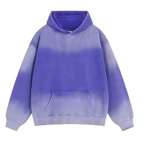 Toutes les couleurs unies Top Ranking Sun Faded Hoodie Pleine longueur des manches pas cher taux durable confortable basiques coton mélangé Hoodie - Product Image 5