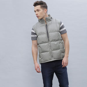 Chaqueta acolchada para hombre con servicio OME personalizada al por mayor, ecológica, impermeable, naranja, manga regular, con capucha y soporte, reversible - Product Image 5