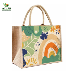 Bolso de yute personalizable para mujer Capacidad impresionante Ecológico para herramientas de alimentos Compras y viajes Tradicional y ético - Product Image 3