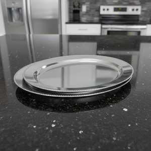 Bandeja Ovalada para Servir, Bandeja Plateada de Acero Inoxidable, Apta para Lavavajillas, Diseño de Cocina, para Bodas, Restaurantes, Platos - Product Image 5