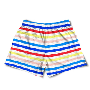 Pantalones cortos informales con estampado de malla de huevo de verano 2025 para hombre, pantalones cortos de malla de estilo sólido transpirables de secado rápido para gimnasio, correr y playa - Product Image 2