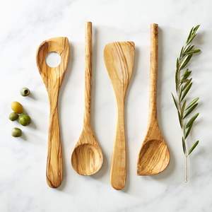 Thick And Strong <b>Wooden</b> <b>Cooking</b> <b>Spoon</b> Set Suitable For <b>Cooking</b> Dense Foods And Mixing Thick Ingredients - Product Image 6