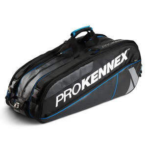Prokennex Triple Thermal Tennis Racket Bag Black Nylon PU Zipper Closure 50-70L Custom Logo Large Capacity Sport Style Fashion - Product Image 1