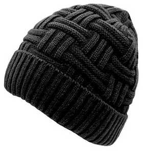 ฤดูหนาว Seasons Cap 100% อะคริลิค Beanie หมวกหมวกอบอุ่นด้านในขนแกะ Cuffed Ribbed ฤดูหนาว Warm วาฟเฟิล Beanie หมวกหมวก - Product Image 2