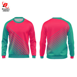 Sublimación Sudadera de invierno sólida 100% Poliéster Forro polar Cuello redondo con características transpirables y de secado rápido - Product Image 1