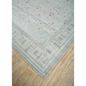 Tapis en laine noués à la main Erbe, gris et noir, motifs abstraits rectangulaires, technique de tissage plat, pour la maison et les couloirs, GS-03 - Product Image 2