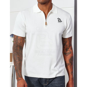 Nueva camiseta Polo con cremallera para hombre de verano, camiseta Polo con cremallera para hombre de la mejor calidad al por mayor 2025 - Product Image 4