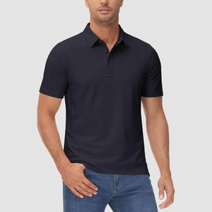 Camiseta Polo Deportiva de Algodón y Poliéster Lisa para Hombre, Uniforme de Trabajo Personalizado de Alta Calidad, Estilo Golf - Product Image 3