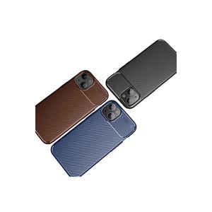 Étui en silicone liquide doublé noir et marron de qualité supérieure pour iPhone 13 Mini & Pro Max - Product Image 3