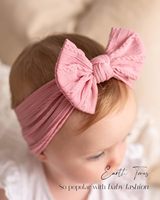 2025 nouveau bébé bandeaux doux élastique infantile cheveux accessoires pour filles Floral arc couvre-chef respirant nouveau-né casque