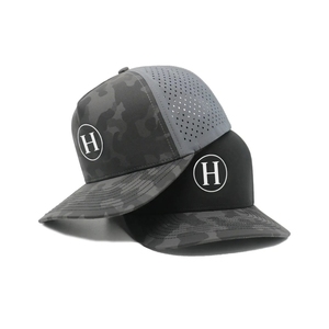 Casquette de golf classique à cordon, personnalisable avec logo imprimé, 5 panneaux, trous découpés au laser, vente en gros, casquette snapback de performance - Product Image 3